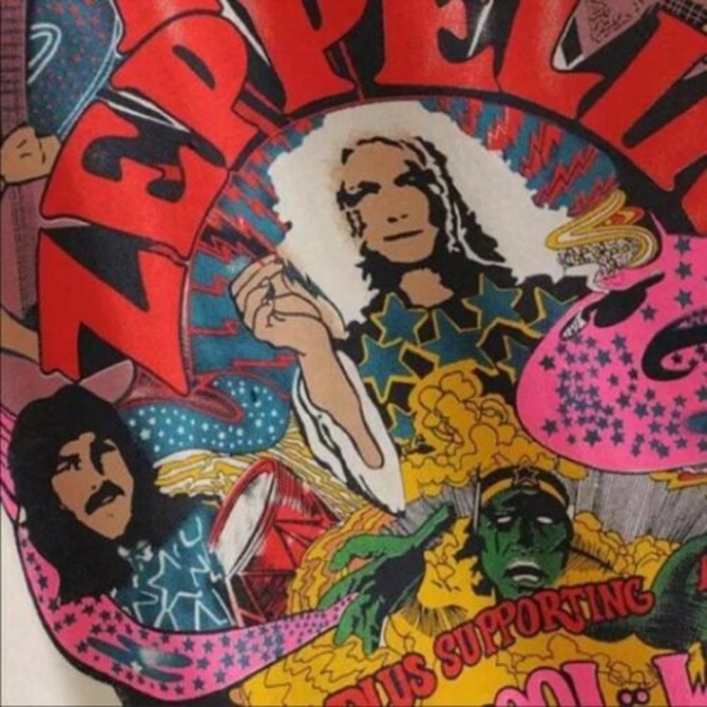 Rock Band Vintage Graphic T-Shirt Tee Led Zepplein - Picture 4 of 6